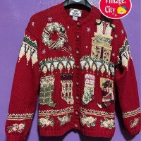 47)ビンテージクリスマスカーディガン | Vintage.City 古着屋、古着コーデ情報を発信
