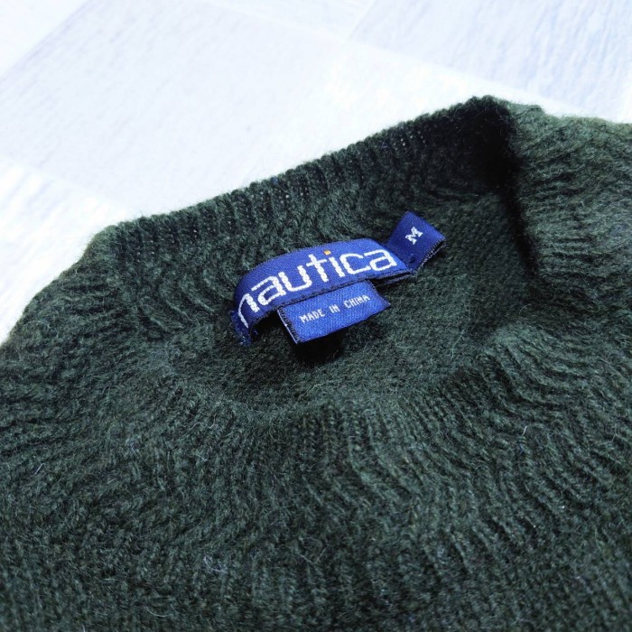 90’s nautica ウール ランダム パッチワーク柄 ニット セーター | Vintage.City 빈티지숍, 빈티지 코디 정보