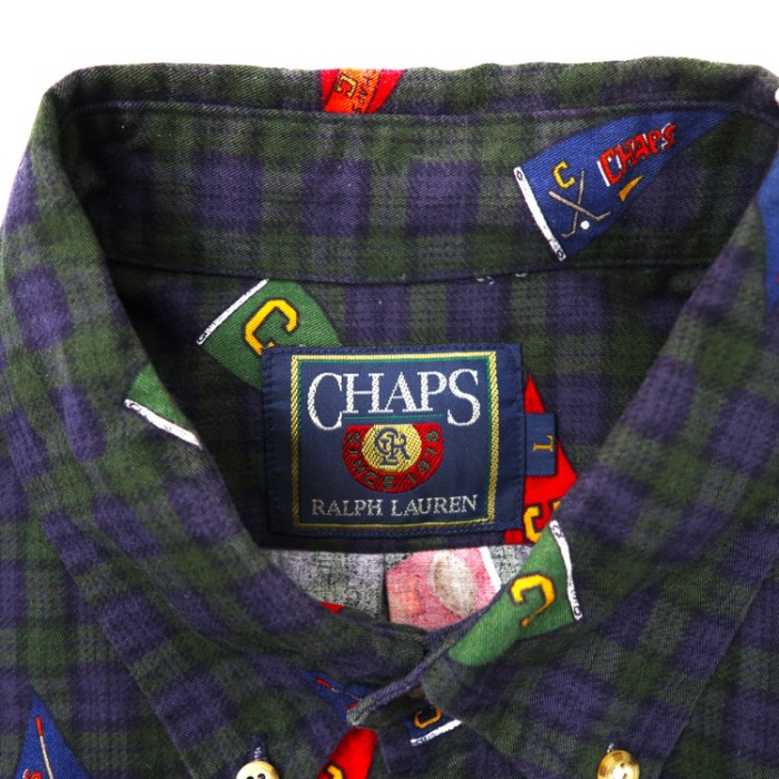 CHAPS RALPH LAUREN 総柄ボタンダウンシャツ 90s | Vintage.City ヴィンテージ 古着