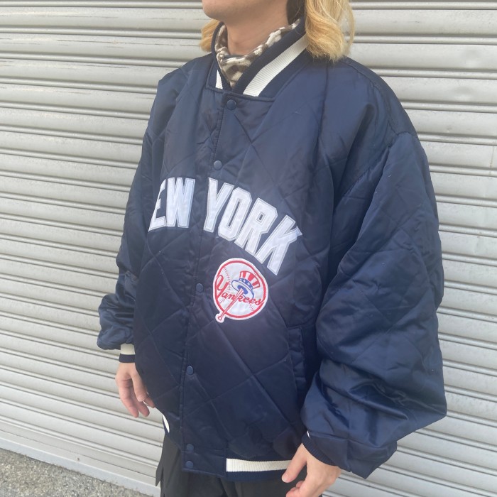 『送料無料』New york yankees ヤンキースキルティングナイロンジ | Vintage.City 古着屋、古着コーデ情報を発信