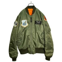ALPHA Full patched MA-1 jacket | Vintage.City ヴィンテージ 古着