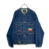 90s BENCH no-collar design denim jacket | Vintage.City ヴィンテージ 古着
