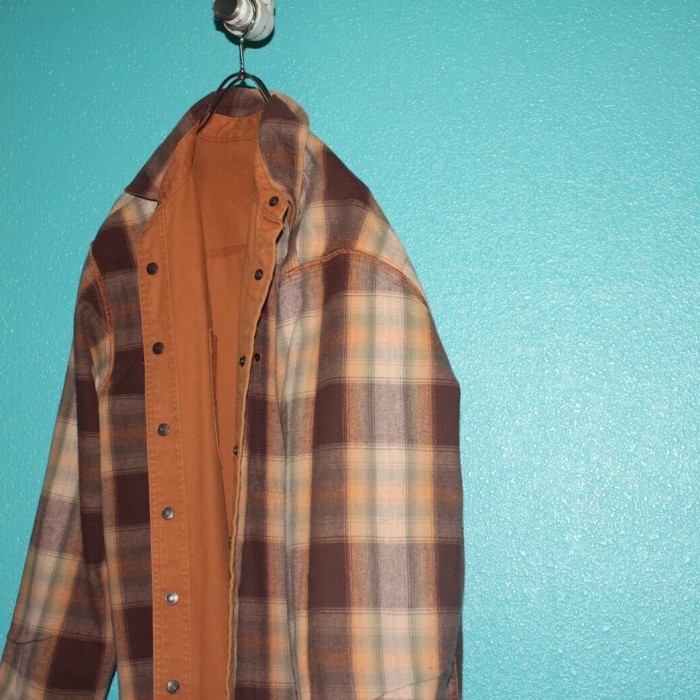 old LL Bean duck shirt jacket | Vintage.City 古着屋、古着コーデ情報を発信
