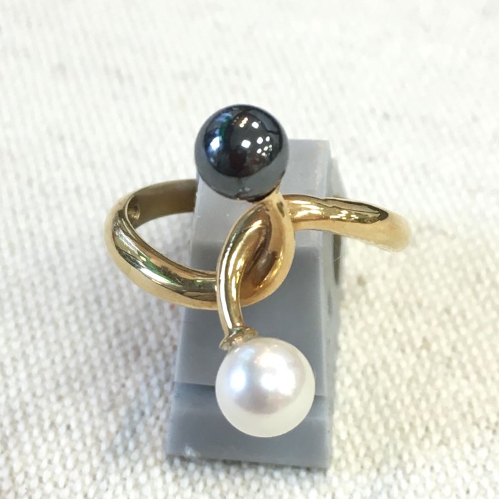 2色の天然真珠と18金のリング　12号　新品 | Vintage.City 빈티지숍, 빈티지 코디 정보