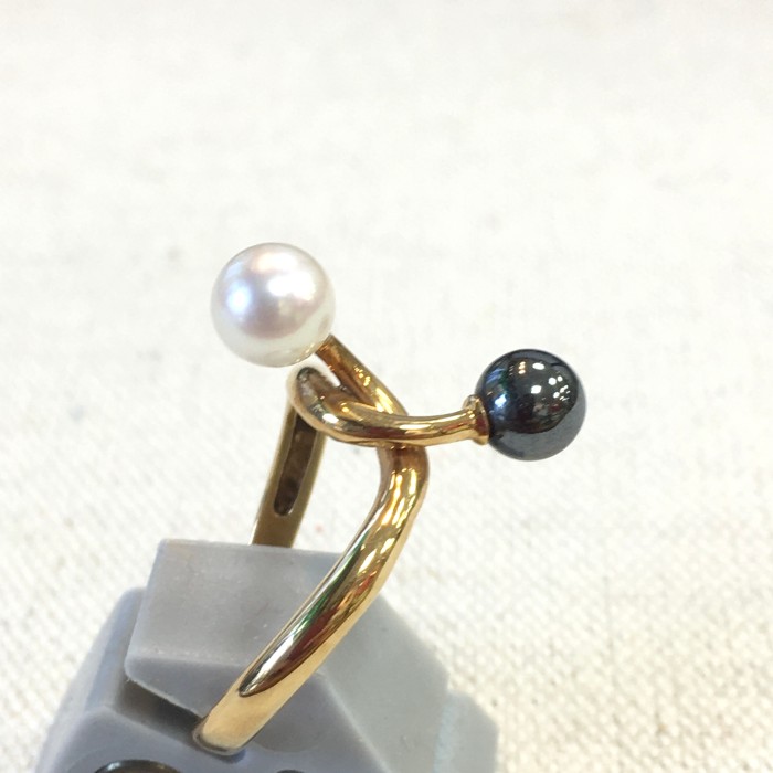2色の天然真珠と18金のリング　12号　新品 | Vintage.City 빈티지숍, 빈티지 코디 정보