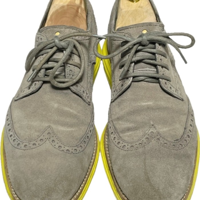 COLE HAAN ウイングチップスウェードレザーシューズ グレー×イエロー9M | Vintage.City Vintage Shops, Vintage Fashion Trends