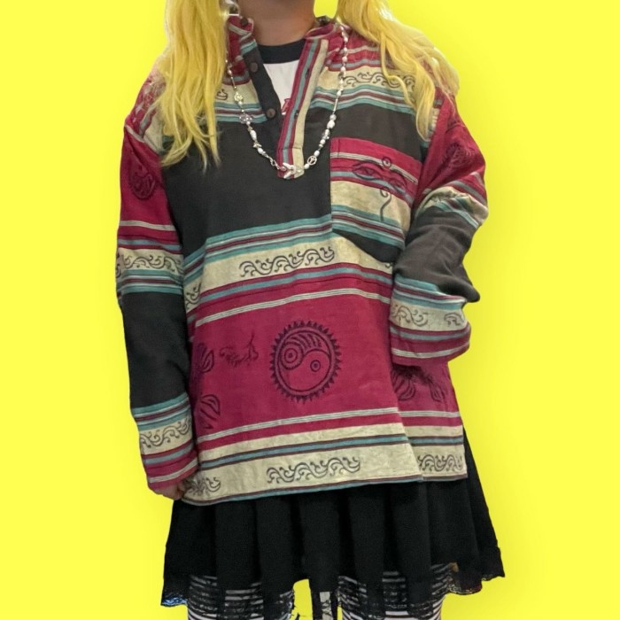 Nepal製ethnic pullover/2201 | Vintage.City 빈티지숍, 빈티지 코디 정보