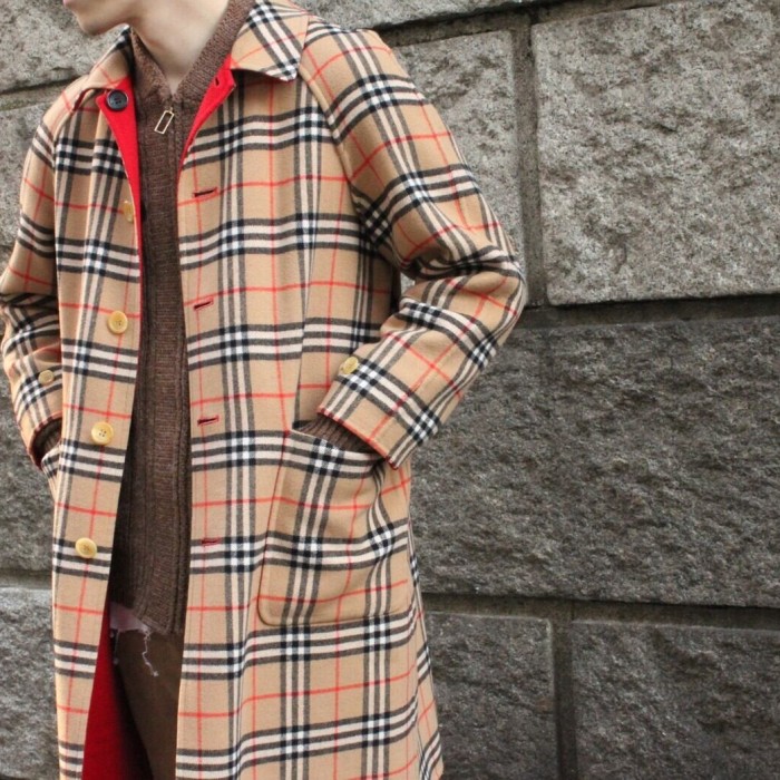 90s Burberrys Reversible Nova Check Coat | Vintage.City Vintage Shops, Vintage Fashion Trends