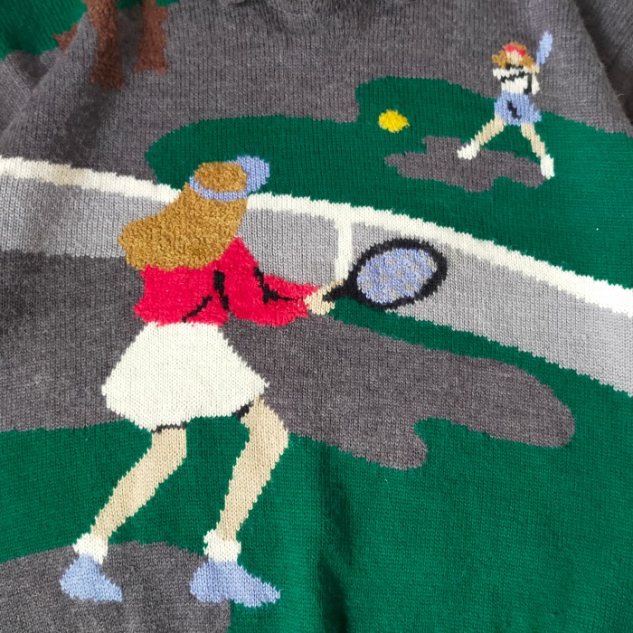 1980〜90's  vintage tennis knit | Vintage.City 古着屋、古着コーデ情報を発信