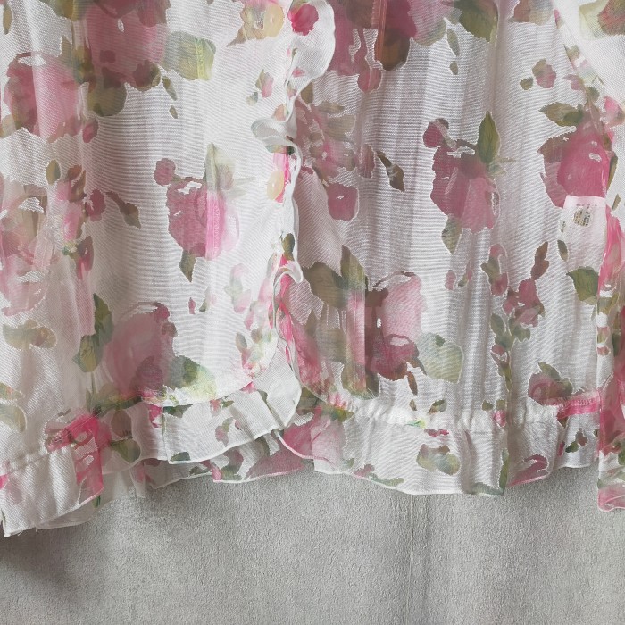 retro floral pattern blouse | Vintage.City 古着屋、古着コーデ情報を発信