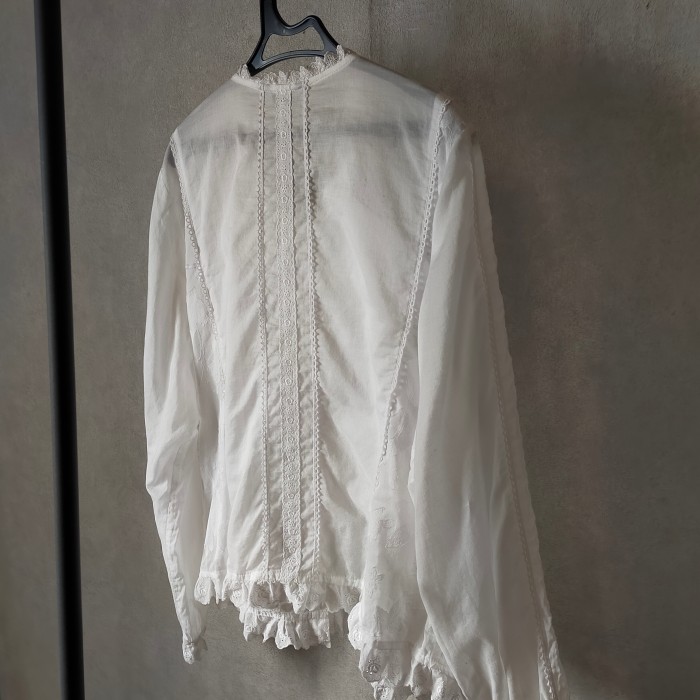 retro embroidery lace blouse | Vintage.City 古着屋、古着コーデ情報を発信