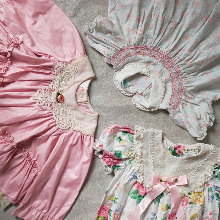 mini world　vintage baby kids lace dress | Vintage.City 古着屋、古着コーデ情報を発信