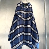 XXXXXXL quilting liner acryl check shirt | Vintage.City ヴィンテージ 古着