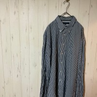 【80s】TOMMY HILFIGER stripe big shirt | Vintage.City ヴィンテージ 古着