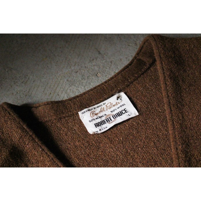 60's ROBERT BRUCE knit cardigan "alpaca" | Vintage.City 빈티지숍, 빈티지 코디 정보