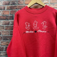 90s ディズニー Disney スウェット トレーナー 刺繍 ミッキー ミニー | Vintage.City ヴィンテージ 古着