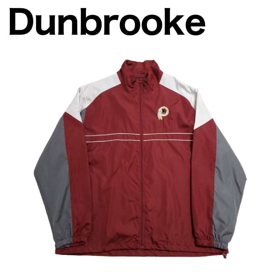 626】Dunbrooke 海外ブランド ナイロンジャケット 赤 XLサイズ 