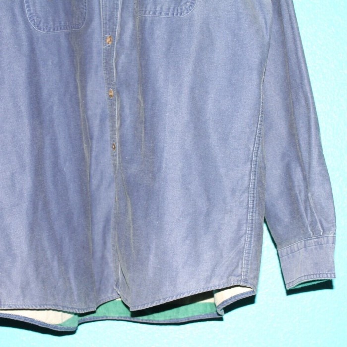 90s LANDS'END Denim Shirt USA製 | Vintage.City 빈티지숍, 빈티지 코디 정보