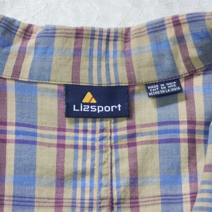 Lizsport 90’s くすみ チェック コットンジャケット | Vintage.City 古着屋、古着コーデ情報を発信