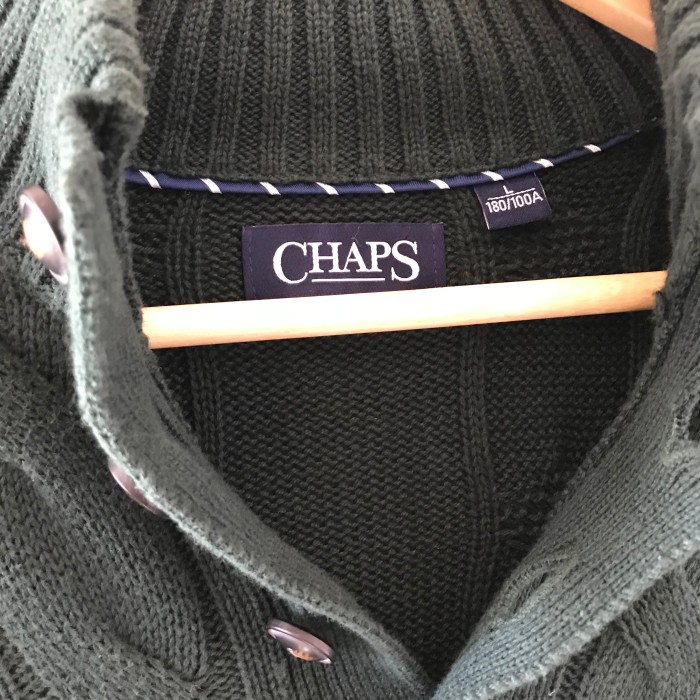 CHAPS チャップス Ralph Lauren ハイネック ケーブル ニット セーター sweater ダークグリーン 緑 Lサイズ | Vintage.City 빈티지숍, 빈티지 코디 정보
