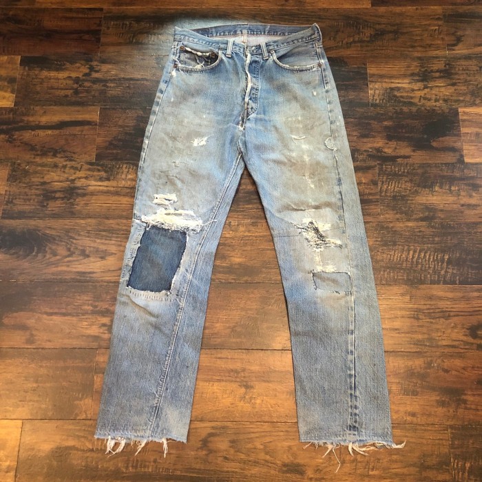 70s Levi's 501/66前期/Repair Denim Pants | Vintage.City