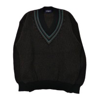YVES SAINT LAURENT モヘアチルデンニット Vネックセーター | Vintage.City ヴィンテージ 古着