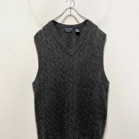 “TRADER” Cable Knit Vest | Vintage.City ヴィンテージ 古着