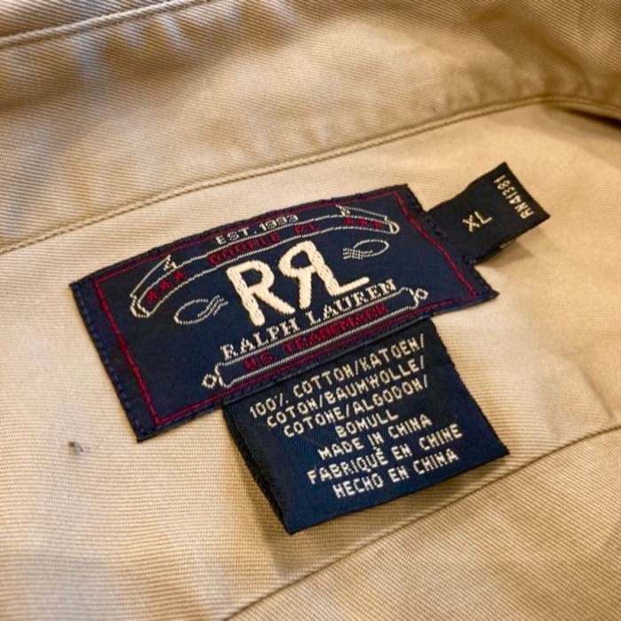 90s RRL WORK SHIRT | Vintage.City 古着屋、古着コーデ情報を発信
