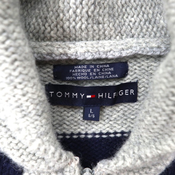 TOMMY HILFIGER ショールカラー ニットジャケット カウチンセーター | Vintage.City 古着屋、古着コーデ情報を発信