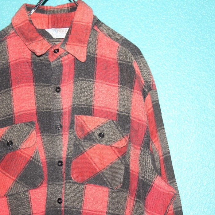 ~80s FIVE BROTHER Flannel Shirt USA製 | Vintage.City 古着屋、古着コーデ情報を発信