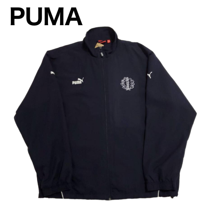【640】PUMAナイロンジャケット　紺　ネイビー　XLサイズ　ポリ100 | Vintage.City 古着屋、古着コーデ情報を発信