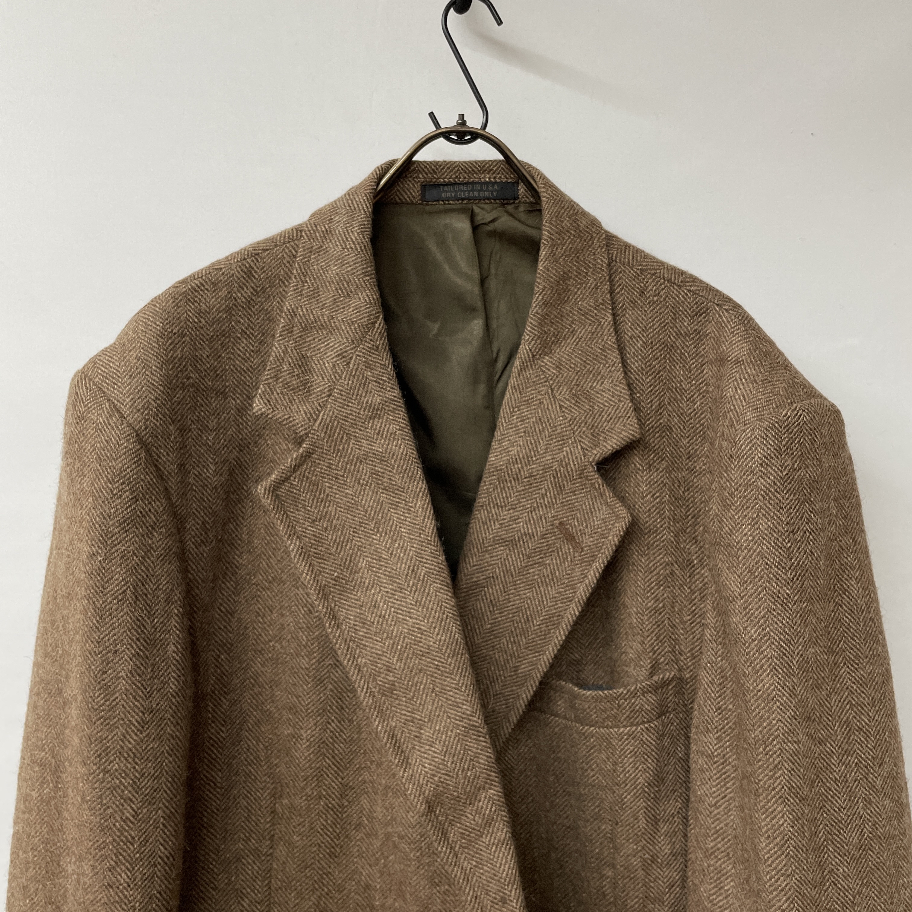vintage tailored jacket ヘリンボーン