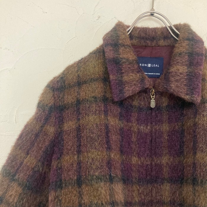 Made in Canada plaid wool mix short JKT | Vintage.City 古着屋、古着コーデ情報を発信