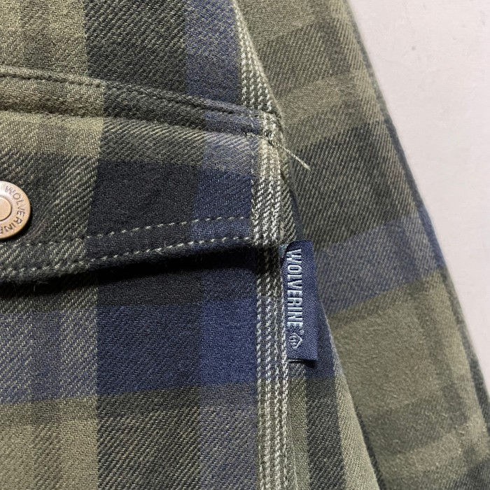 “WOLVERINE” Fleece Lining Flannel Jacket | Vintage.City 빈티지숍, 빈티지 코디 정보
