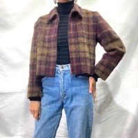 Made in Canada plaid wool mix short JKT | Vintage.City ヴィンテージ 古着
