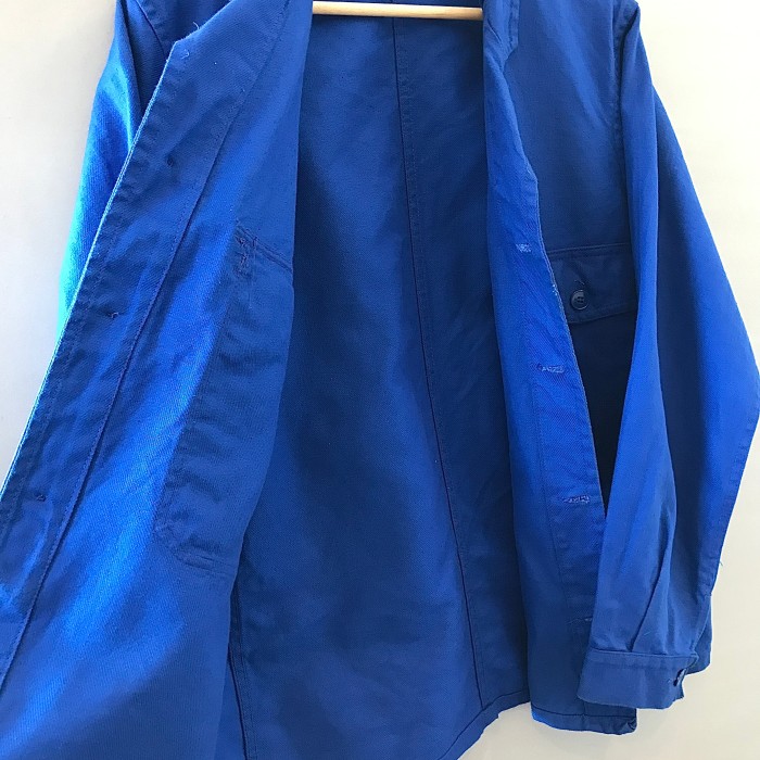 ユーロヴィンテージ ユーロワークジャケット コットンツイル サイズ44（ メンズ Lサイズ相当 ）青 ブルー | Vintage.City 古着屋、古着コーデ情報を発信