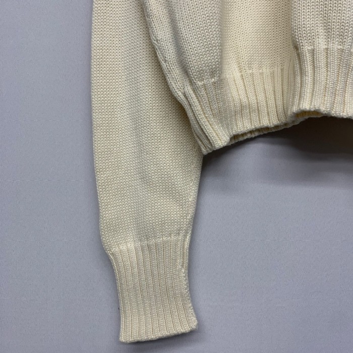 “Ralph Lauren” One Point Cotton Knit WHT | Vintage.City 古着屋、古着コーデ情報を発信