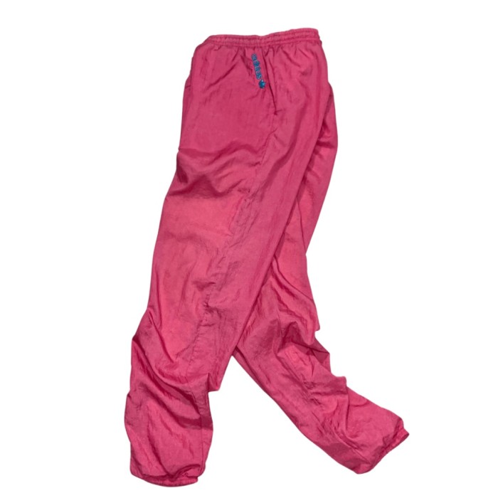 80s adidas embroidered pink nylon pants | Vintage.City 古着屋、古着コーデ情報を発信