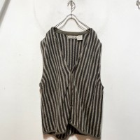 “NEW RIVER” Stripe Knit Vest | Vintage.City ヴィンテージ 古着