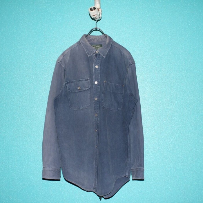 80s~90s POLO COUNTRY 後染め Denim Shirt | Vintage.City 빈티지숍, 빈티지 코디 정보