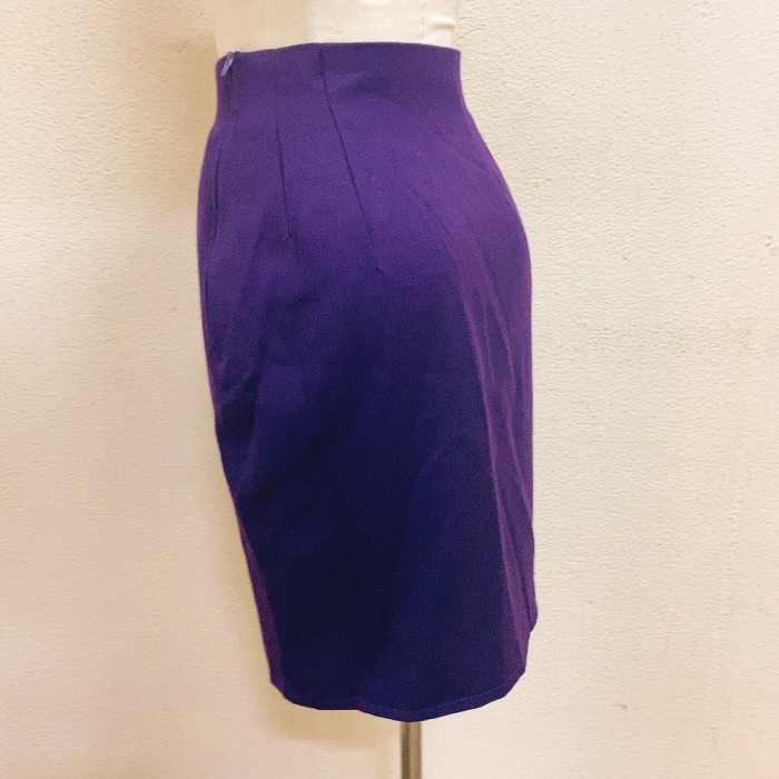 ヴェルサーチ　タイトスカート　紫色　ウール　GIANNI VERSACE | Vintage.City 古着屋、古着コーデ情報を発信