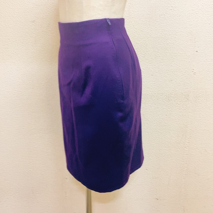 ヴェルサーチ　タイトスカート　紫色　ウール　GIANNI VERSACE | Vintage.City 古着屋、古着コーデ情報を発信