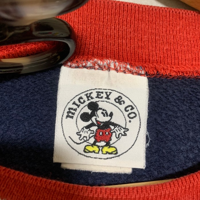 ミッキーマウス　リブラインスウェット　リンガー　made in USA   XL | Vintage.City 빈티지숍, 빈티지 코디 정보