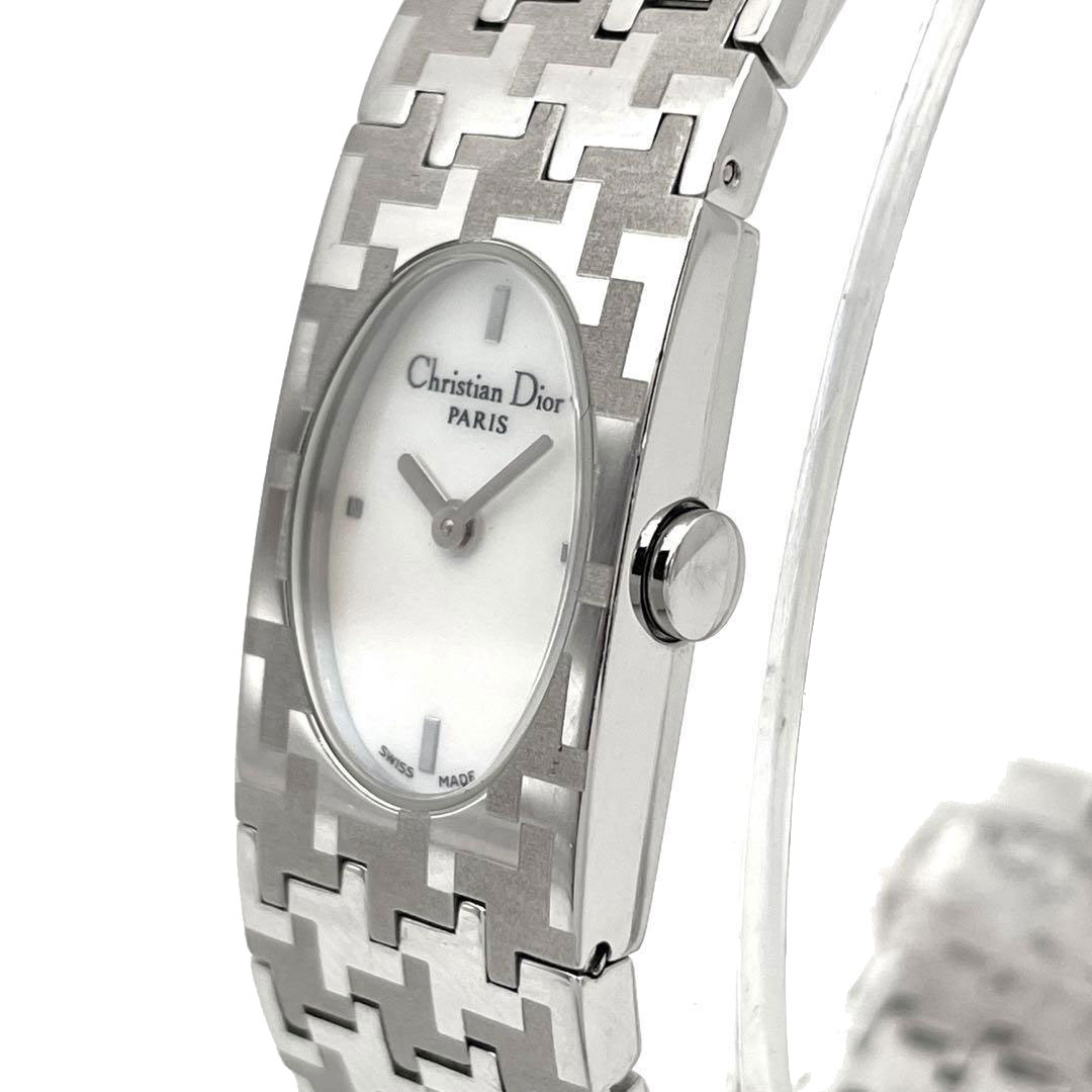 Christian Dior ピンクシェル文字盤 腕時計 D70-100