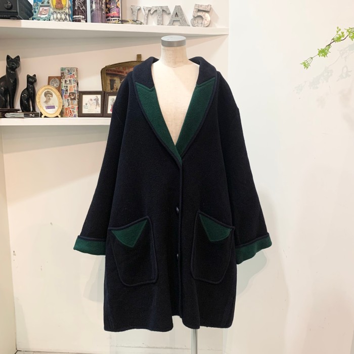 vintage EuRo wool coat | Vintage.City 빈티지숍, 빈티지 코디 정보
