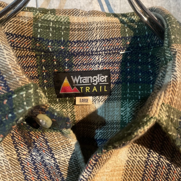 90s wrangler trail flannel shirt | Vintage.City 古着屋、古着コーデ情報を発信