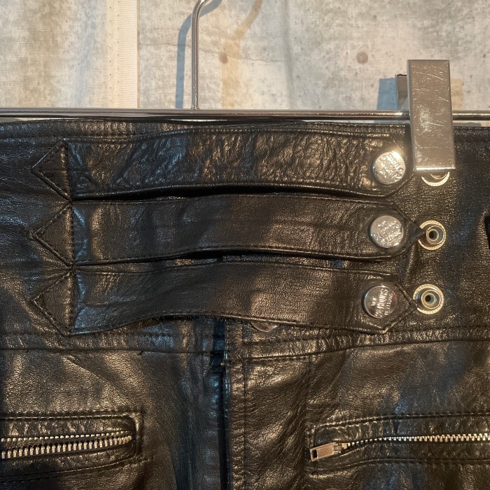 80s leather biker pants | Vintage.City 古着屋、古着コーデ情報を発信