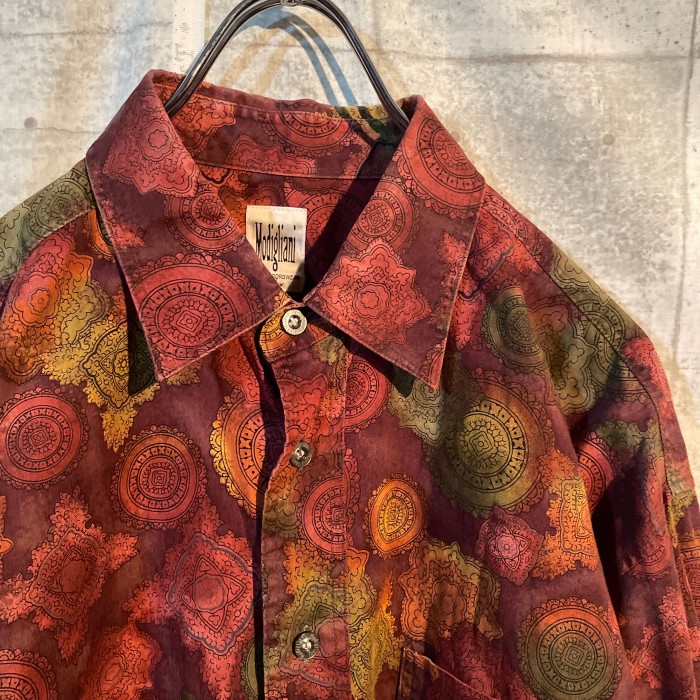 90s color design shirt | Vintage.City 빈티지숍, 빈티지 코디 정보