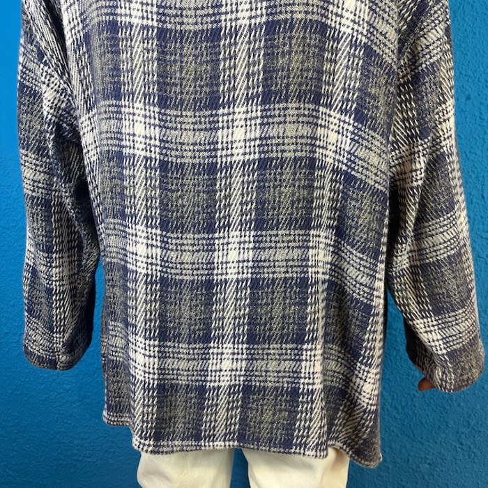 90s Checked Knit Half Zip Pullover | Vintage.City 빈티지숍, 빈티지 코디 정보