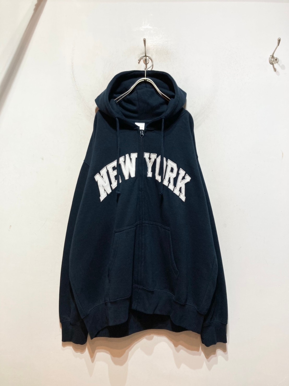 “NEW YORK” Zip Up Hoodie 2XL